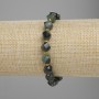 Bracelet Ocean Jasper Faceted Diamond 7x7mm+- Beads 3mm+-, Length 18cm+- Stretch