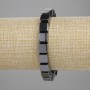 Bracelet Hematite Cube, diameter 8x8mm, length 18cm, stretch
