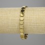 Bracelet Hematite Coin 8mm+ Gold Colour, length 18cm+ Stretch