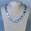 Necklace with Kianite Oval 16×12mm ±, length 50cm ± with clasp