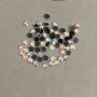 Multicolour rhinestones with cold-fixation, diameter 4mm±, pack/ approx. 70g