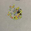Rhinestones, multicolour, cold-fix, 4mm diameter ± pack /300g (+ -)