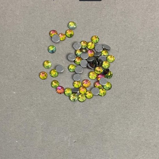 Rhinestones, multicolour, cold-fix, 4mm diameter ± pack /300g (+ -)
