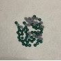 Green hot-fix rhinestones, 4 mm diameter ± pack /215g (+ -)