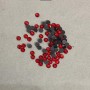 Red hot-fix rhinestones, diameter 4mm ± unit/195g ±