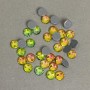 Multicolor Rhinestones with Cold-Fixation, 6mm diameter, pack / approx. 295g
