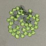 Green hot-fix rhinestones, 6mm diameter, pack sizes ±