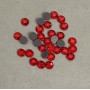 Rhinestones, cold-set stones, red colour, 6 mm diameter ±, pack / 180 g (±)