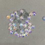 Rhinestones with cold-bonding rainbow colour, diameter 5mm± pack /275g (+ -)