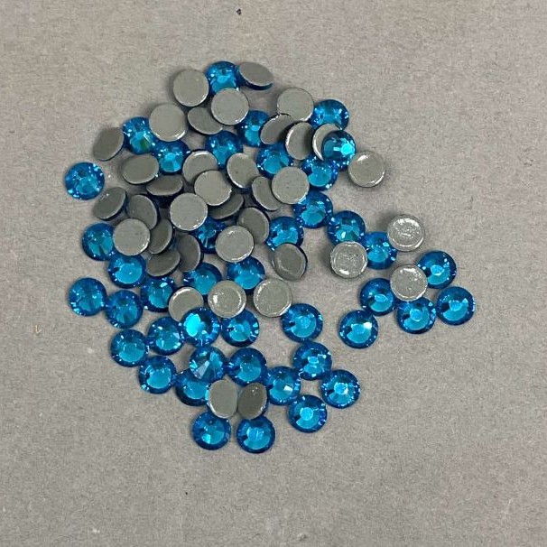 Rhinestones, cold-fixed stones, saturated blue color, diameter 5mm ± pack / 290g (+ -)