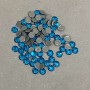 Rhinestones, cold-fixed stones, saturated blue color, diameter 5mm ± pack / 290g (+ -)