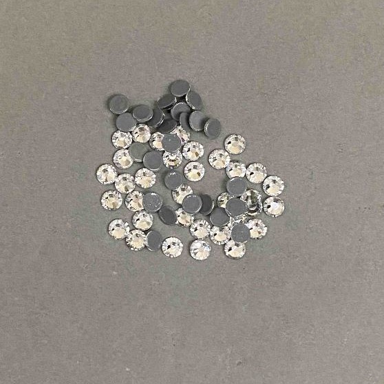Rhinestones cold-fix, stone white, diameter 5mm± pack /290g (+ -)