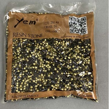 Black rhinestones, stones, colour black, diameter 4mm ± pack/75g (+ -)