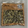 Black rhinestones, stones, colour black, diameter 4mm ± pack/75g (+ -)