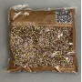 Purple crystals stones, diameter 3mm± pack /105g (+ -)