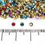 Colored Rhinestones Assorted, 2.5 mm ±, pack / 7 g ±