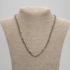 Pyrite Necklace Faceted Ball 4mm, 45cm length with clasp