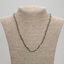 Pyrite Necklace Faceted Ball 4mm, 45cm length with clasp