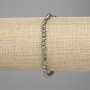 Pyrite Bead Faceted 4mm Stretch Bracelet, 18cm