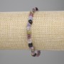Tourmaline Faceted Bead Bracelet 6-7×5-6mm +-, length 18cm ± stretch