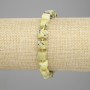 Jadeite Bead-cut Cube 7x7mm+/- Bracelet with 3mm+/- Seed Beads, length 18cm+/-