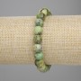 Bracelet Jadeite Faceted Bead, diameter 10mm±, length 18cm± stretch