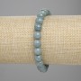 Jadeite Bead Bracelet smooth ball, diameter 8mm±, length 18cm± stretch