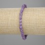 Amethyst Bead Bracelet Graded Diamond Shape, 6x5mm, Stretch, 18cm