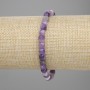 Amethyst Faceted Cube Bracelet, 5.5 x 5 mm cube, diameter 5.5 mm ±, length 18 cm ±, elastic