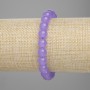 Bracelet Lavender Amethyst smooth beads, diameter 8mm±, length 18cm± stretch