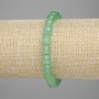 Nephrite Bead Bracelet, faceted round beads 8mm, stretchy 18cm+/-