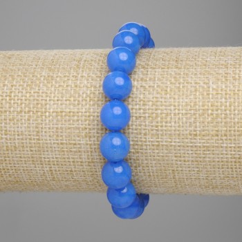 Apatite Bead Bracelet, smooth round beads 10mm, stretch 18cm