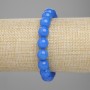 Apatite Bead Bracelet, smooth round beads 10mm, stretch 18cm