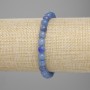 Blue Aventurine Bracelet smooth bead, 7mm diameter ±, length 18cm ± stretch