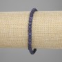 Bracelet Sapphire faceted cube, diameter 4x4mm+-, length 18cm+- stretch