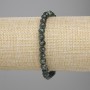 Seraphinite Bead Bracelet, faceted ball, 6mm diameter ±, length 18cm ± stretch