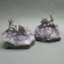 Souvenir Prospectors (various figures) natural stone druze Amethyst 55-60×40-55mm± assorted sizes