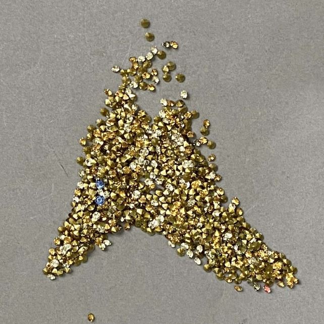 Rhinestones Assorted Stones Colour Mix, diameter 2mm±, pack /85g (+ -)