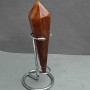Souvenir pencil cone of natural agate with geodes 138×35mm±, weight 141g, on stand