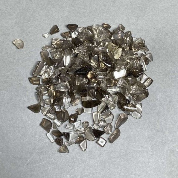 Natural stone Rauchtopaz chip without hole 2-12×3-5mm ± (per 100 g ±)