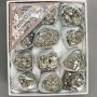 Sculpture stone Pyrite assortment sizes (price per box) 9x8 cm+