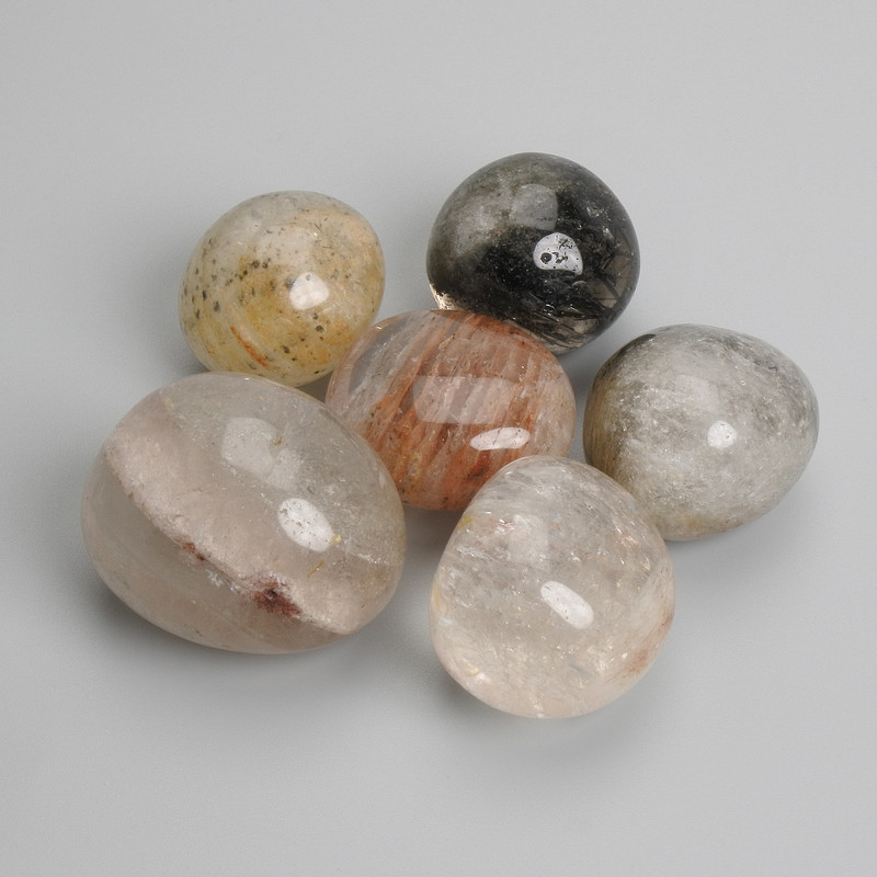 Moss Agate tumbled 19-25×18-23 mm (±) packaged 100 g (Price per 100 g)