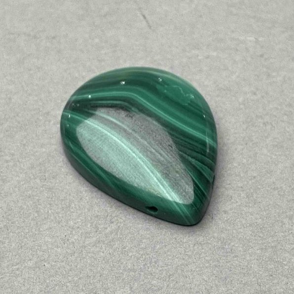 Malachite Pendant Drop 30x22mm+- Side Hole