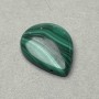 Malachite Pendant Drop 30x22mm+- Side Hole