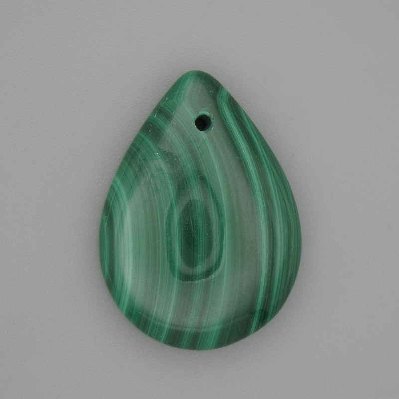 Malachite Teardrop Pendant 25x18mm+