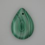 Malachite Teardrop Pendant 25x18mm+
