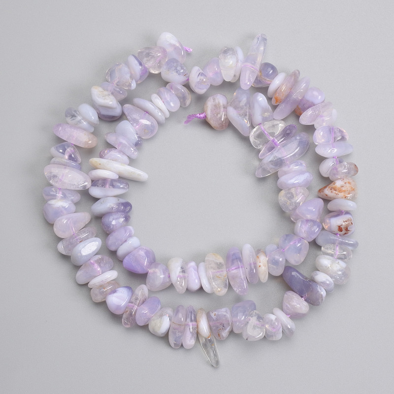 Sapphirein faceted beads on thread 39 cm long