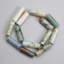 Fossilised Coral Cylindrical Beads 29-30×10-10.5mm, on a Thread, 38cm±