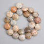 Beads Fossilised Coral Coin 16.5-17 mm