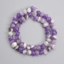 Amethyst Chevron Cabochon Beads 8-9×9-11, 5mm±, thread length 39cm±